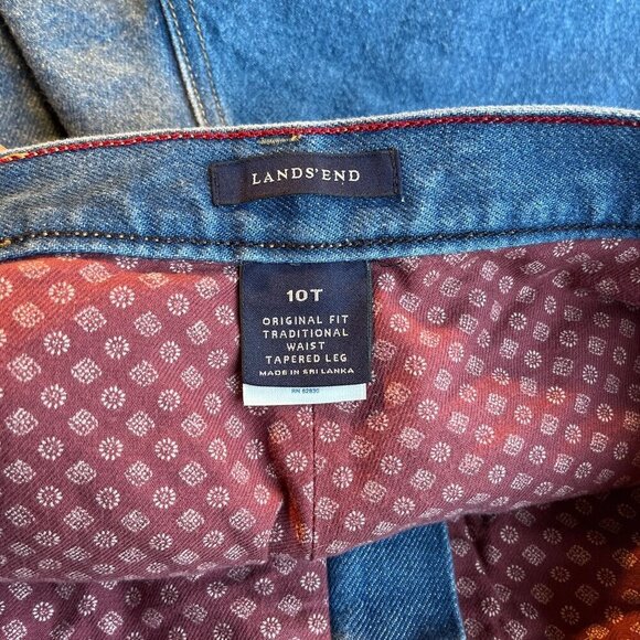 Lands End High Waist Flannel Lined Mom Jeans Womens 31x33 Cottage 90s No Stretch - Picture 10 of 15